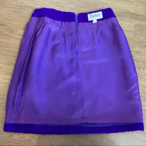 Beautiful Textured Banu Purple Boucle Skirt 12 - Picture 4 of 12